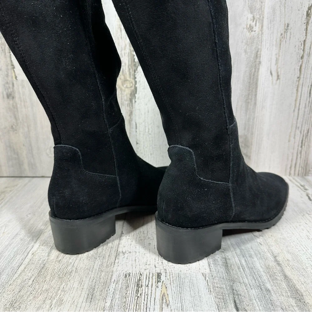 NEW Blondo Sierra Black Suede Leather Waterproof Over the Knee Boots #1295 - Picture 9 of 13